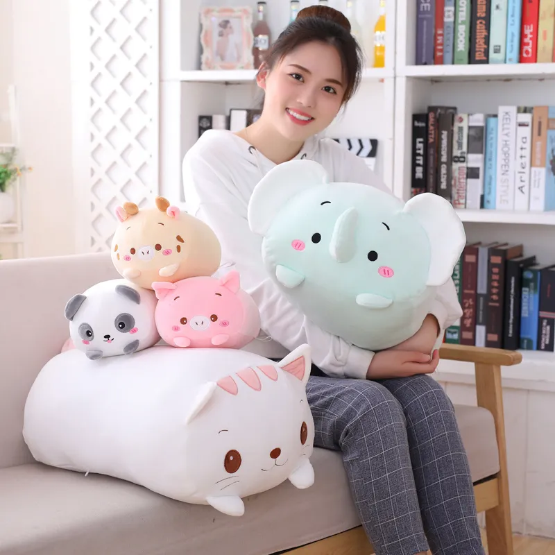 18-28CM-Soft-Animal-Cartoon-Pillow-Cushion-Cute-Fat-Dog-Cat-Totoro-Penguin-Pig-Frog-Plush