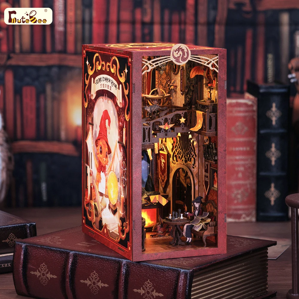 CUTEBEE-Book-Nook-Doll-House-3D-Puzzle-With-Touch-Light-Dust-Cover-Magic-Gift-Ideas-Bookshelf