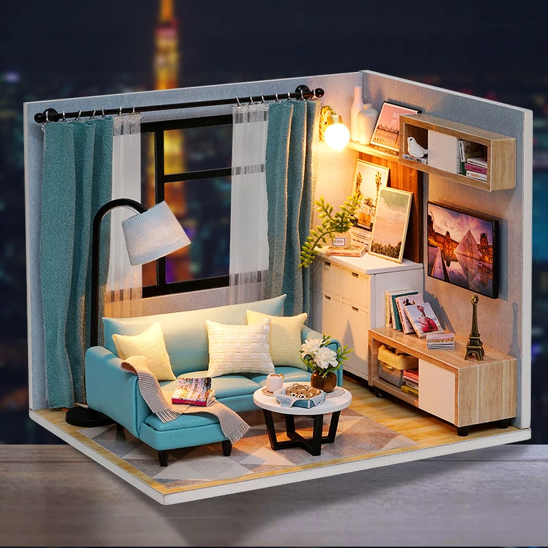 Cutebee-Doll-House-Furniture-Miniature-Dollhouse-DIY-Miniature-House-Room-Casa-Toys-for-Children-DIY-Dollhouse