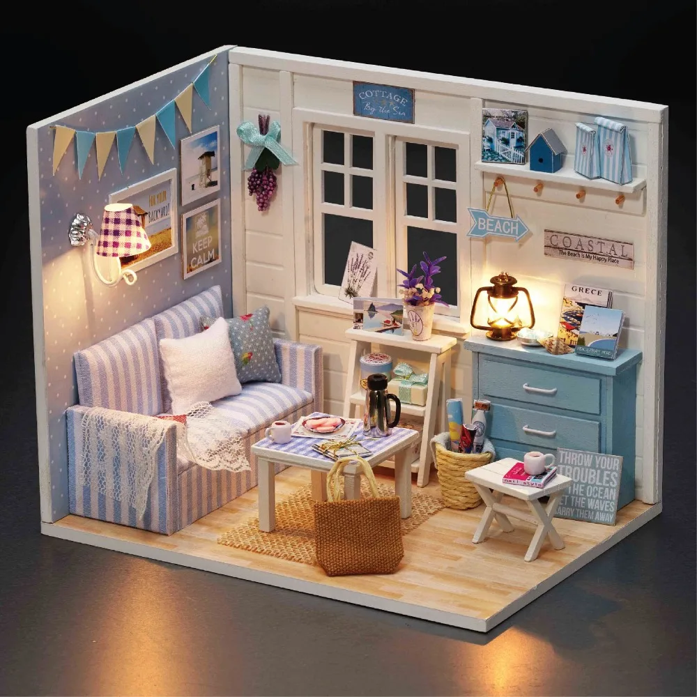 Diy-Dollhouse-Wooden-Miniatures-Doll-House-Furniture-LED-Lights-House-Building-Kit-Toys-for-Children-Birthday